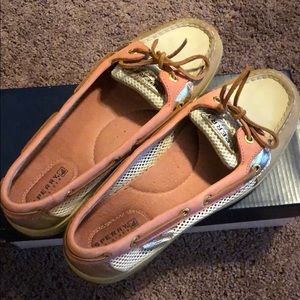 Sperry top sider shoes.